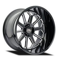 CALI OFF-ROAD AUBURN (BLACK, GLOSS BLACK MILLED) Wheels