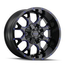 MAYHEM WARRIOR (BLACK W/PRISM RED) Wheels