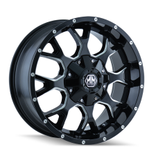 MAYHEM WARRIOR (BLACK, GLOSS BLACK MILLED) Wheels