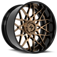 SENTALI BARREL FORGED XTREME BFX5 (Gloss Black Lip / Gloss Bronze Centre) Wheels