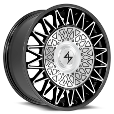 Sentali Luxx Crown (Gloss Black Machined) Wheels