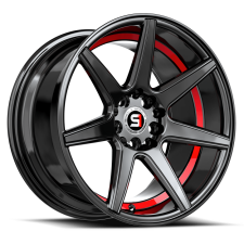 SPEC-1 RACING SP-73 (Gloss Black / Red Under Cut) Wheels