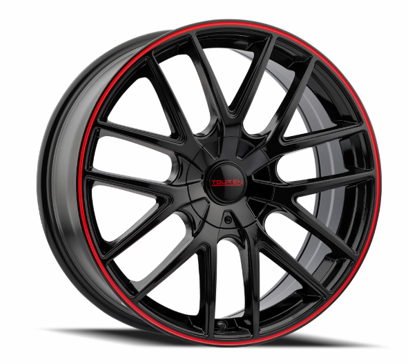 TOUREN TR60 (BLACK/RED RING) Wheels